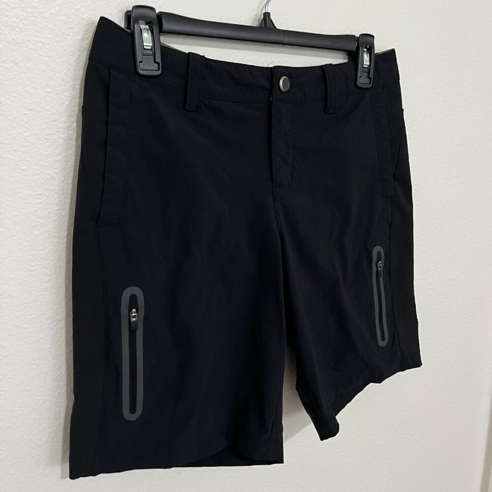 REI Co-op | Black Lightweight Nylon Tech Hiking Shorts w/ Zip Pockets, size 2
